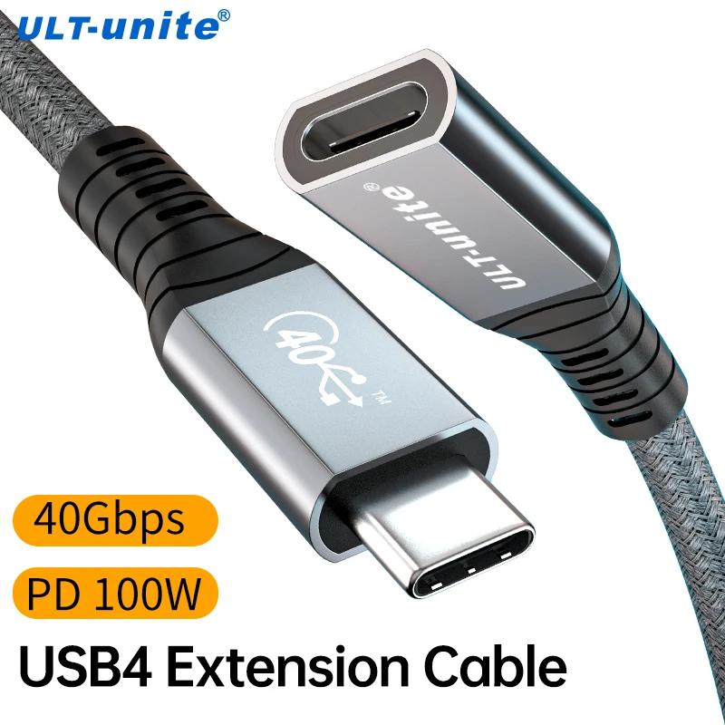 ULT-unite Ʈ 4 USB C  ̺, 40Gbps  ̺, ƺ ο CŸ  ̾, 8K @ 60Hz PD, 5A, 100W